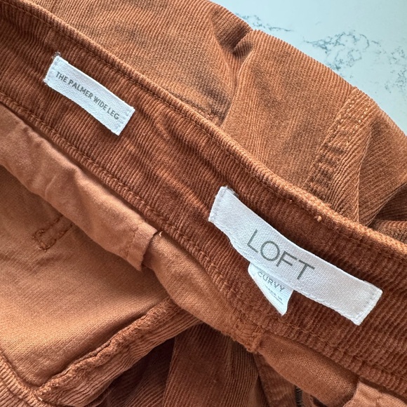 LOFT Brown Wide Leg Pants - Picture 3 of 3